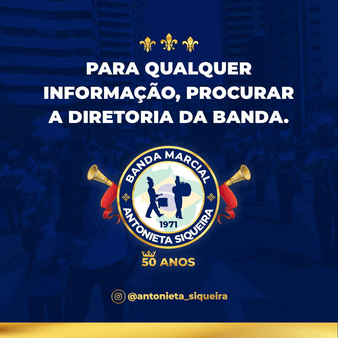 artes para redes sociais de bandas, bandas marciais ou bandas de fanfarra